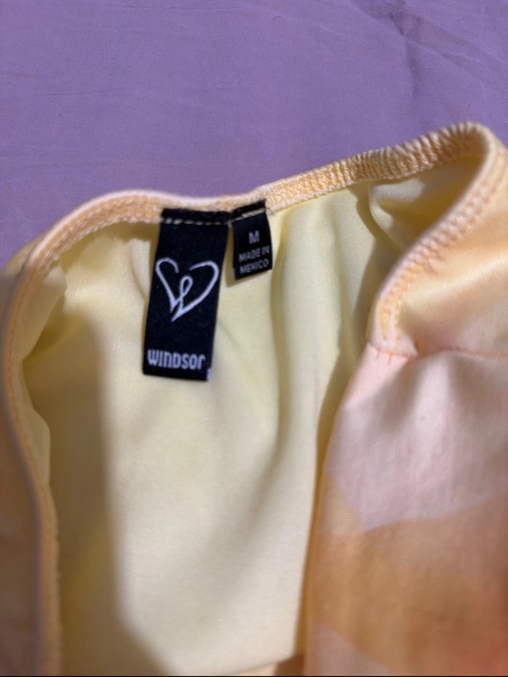 Windsor Pastel Yellow Bandeau Tank Top